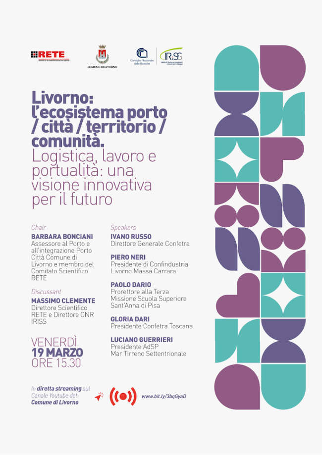 Rete Round Table Livorno The Ecosystem Port City Territory Community Logistics Job And Portuality An Innovative Vision For The Future 19 March 21